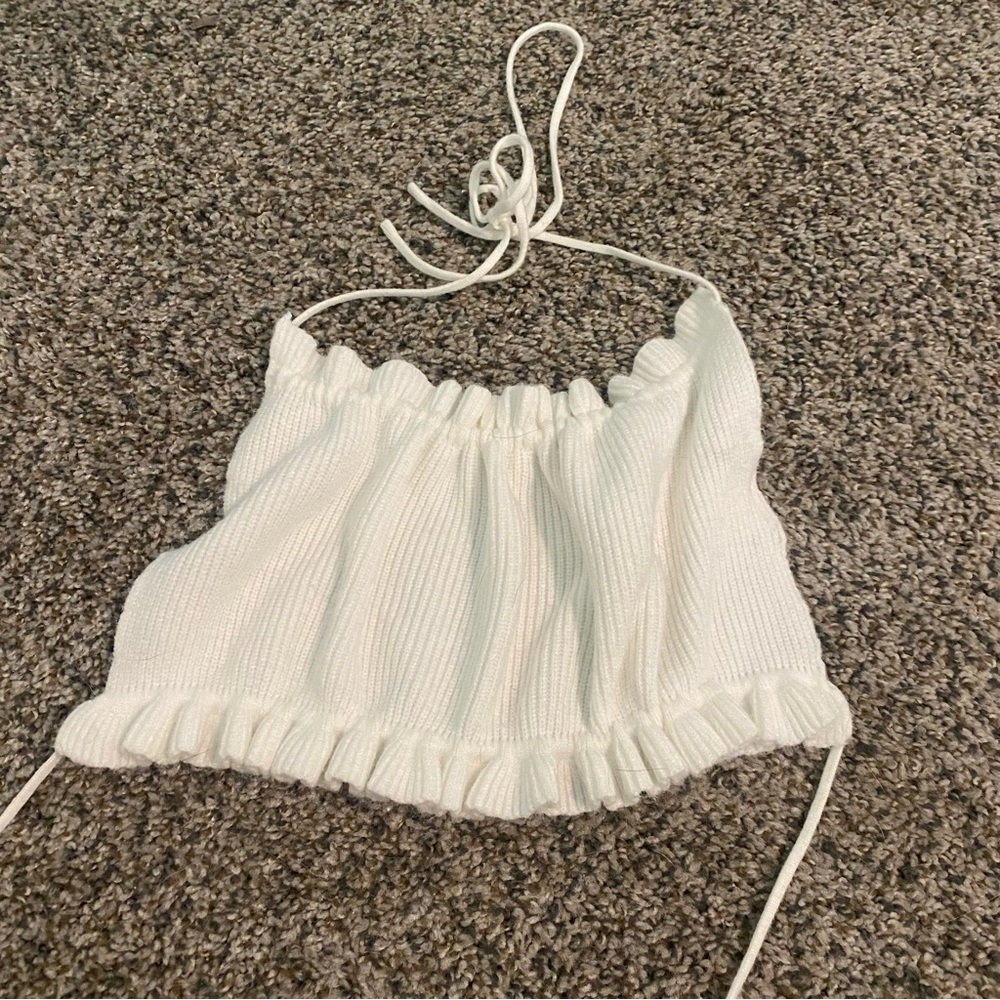 Princess Polly White Openback Tank